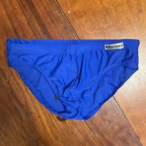 NWT Modus Vivendi Size Small Blue swim classic brief